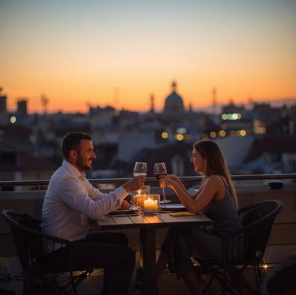 Dîner privé sur les toits