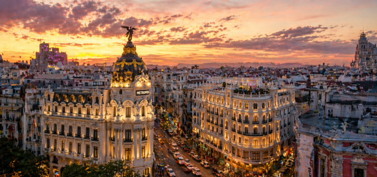 Vue de Madrid avec activités incontournables à faire lors d’un séjour