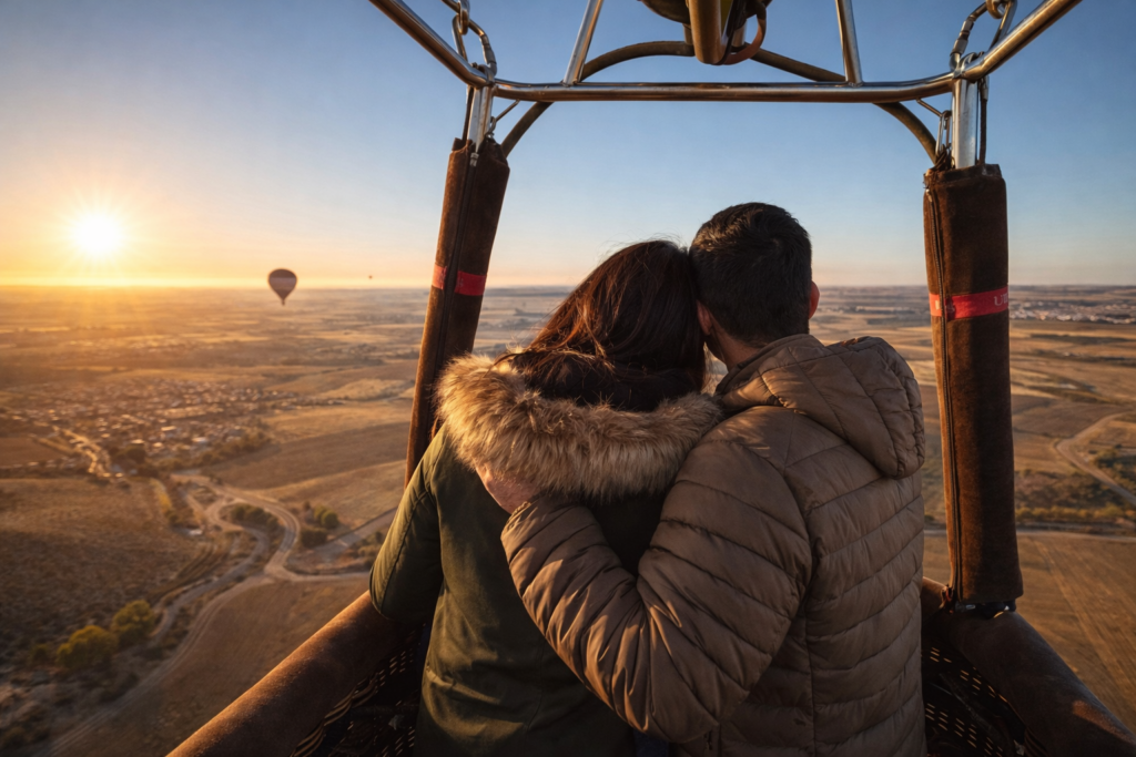 Tour en Montgolfière — Demande en mariage unique, Madrid