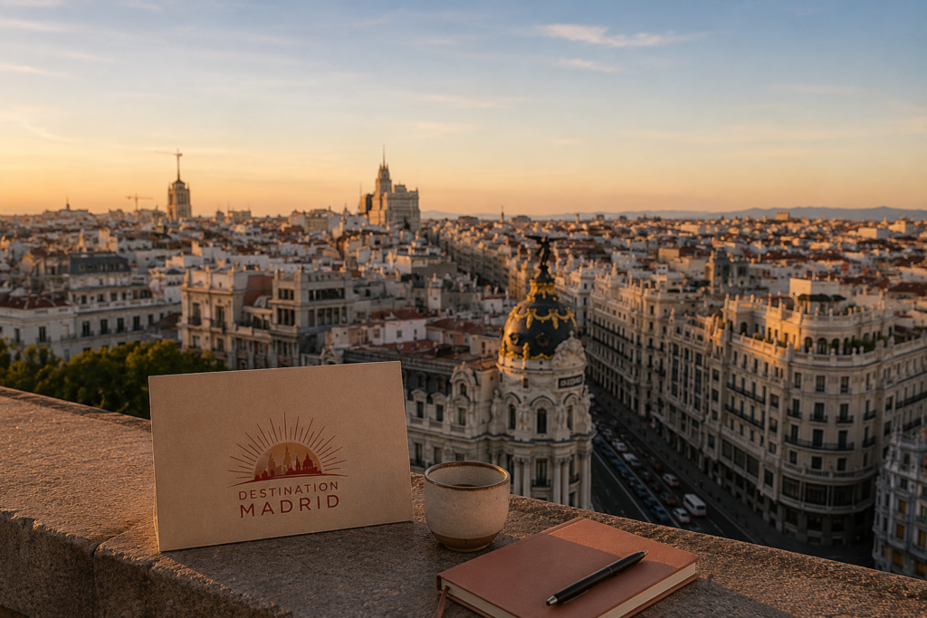 Madrid vue d'en haut : une ville vibrante que nous vous faisons découvrir à travers des expériences sélectionnées et des séjours sur mesure.